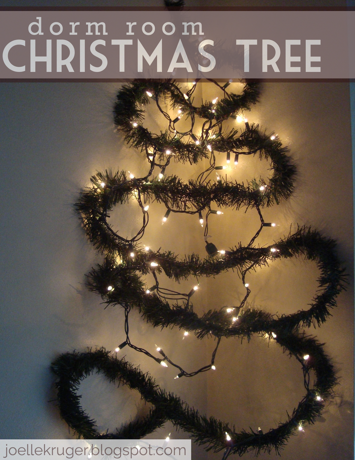 Joelle Kruger Dorm Room Christmas Tree