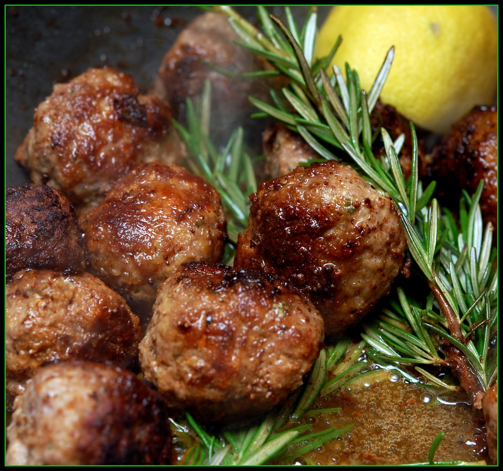 LEMON ROSEMARY MEATBALLS! MMMMMMMM! Hugs and Cookies XOXO