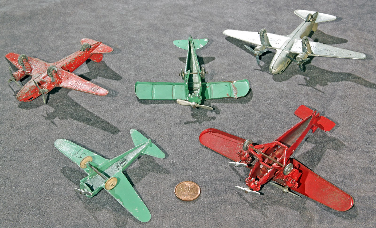 Old Antique Toys The TootsieToy Airplanes