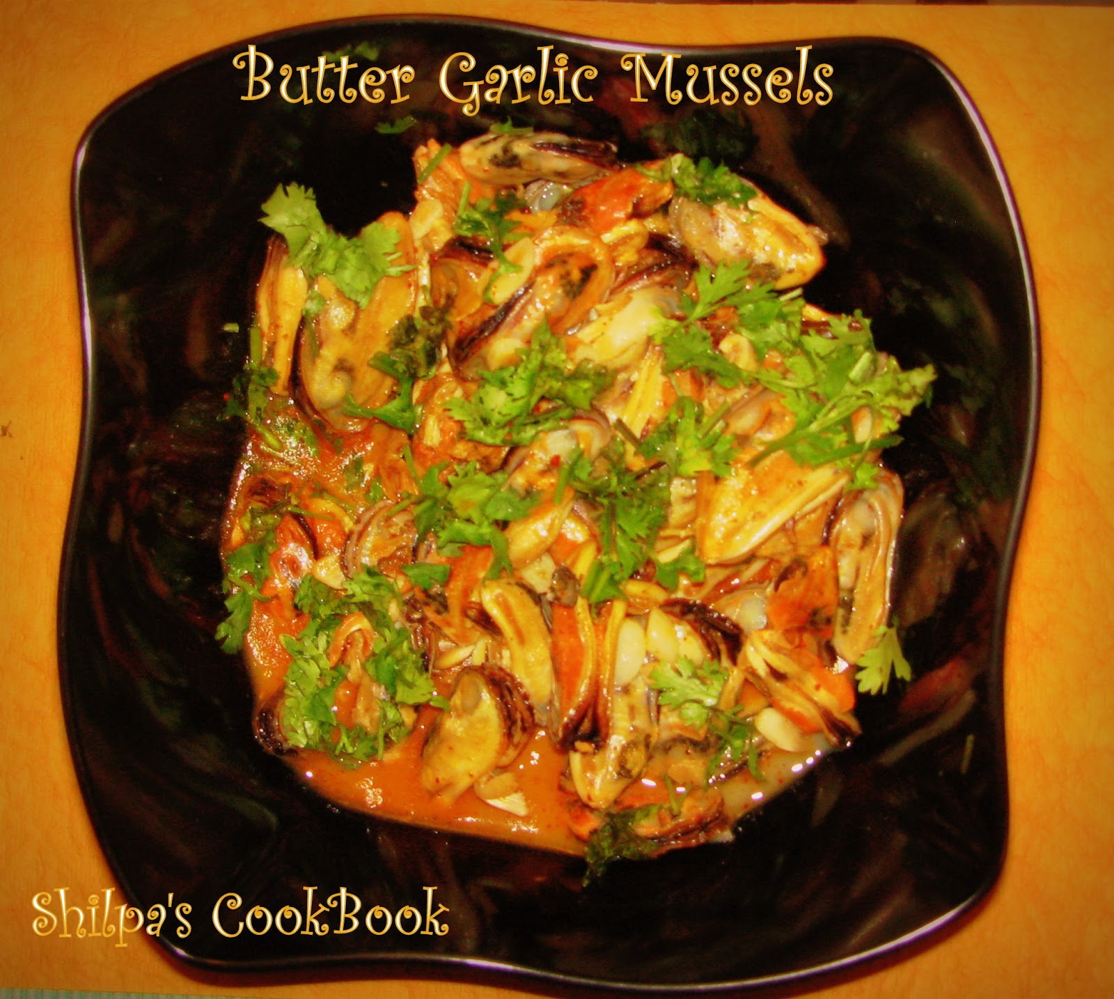 Cook Book Butter Garlic Mussels