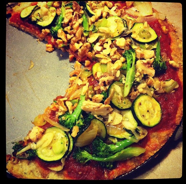 Easy Gluten Free Pizza Crust, High Protein and Paleo Friendly!