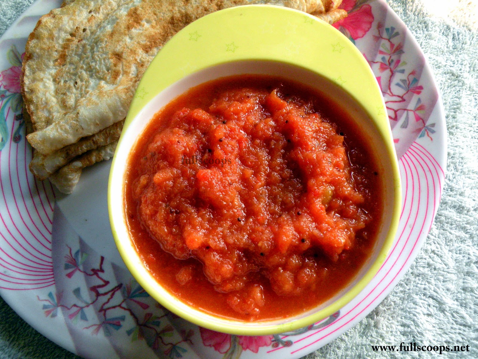 Full Scoops Easy Onion Tomato Chutney Recipe Easy Chutney Recipes