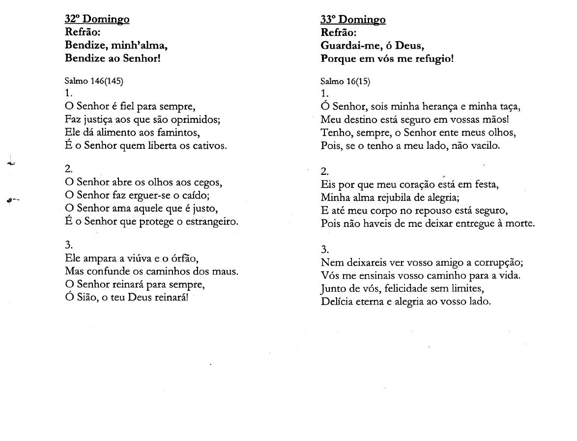 ANIMAÇÃO DE MISSAS GRUPOS DE CANTOS 15112015 O DIA DO SENHOR