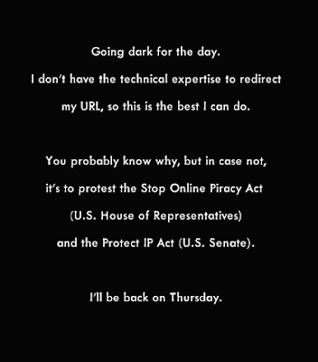 This site has gone dark to protest SOPA and PIPA
