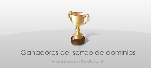 Ganadores del sorteo "Gánate un dominio gratis por 1 año"