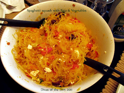 Divasofthedirt,spaghetti squash with feta