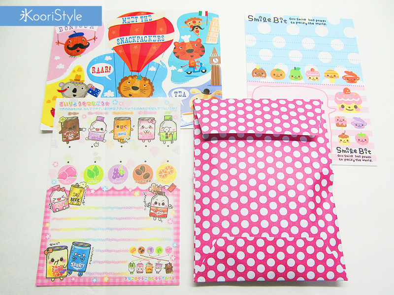 Giveaway Prizes (Haul) at KooriStyle.com Koori KooriStyle Kawaii Cute Planner Kikki KikkiK Stationery Goods Goodies Agenda Journal Washi Deco Tape Sticky Note Notes Paper Clips Haul Page Flags Happy Snail Mail PenPal Stickers