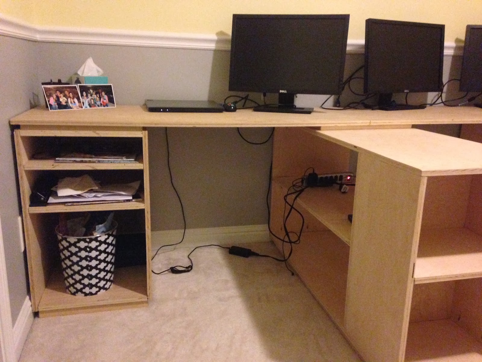Filthy to Flawless Home fice Desk Build Finished For Now