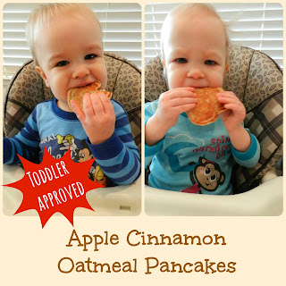 Apple Cinnamon Oatmeal Pancakes