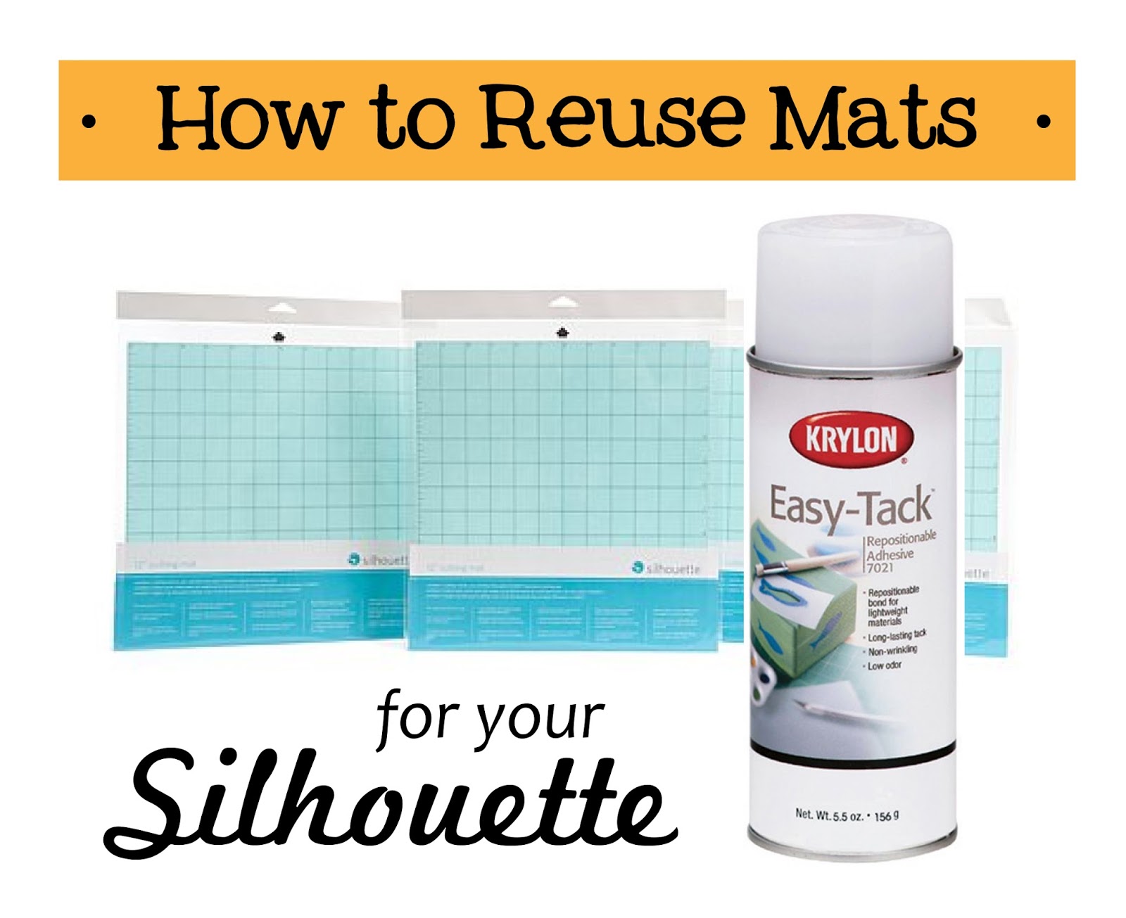 Modern Typography Reusing Your Silhouette Mat and More Money Saving Tips