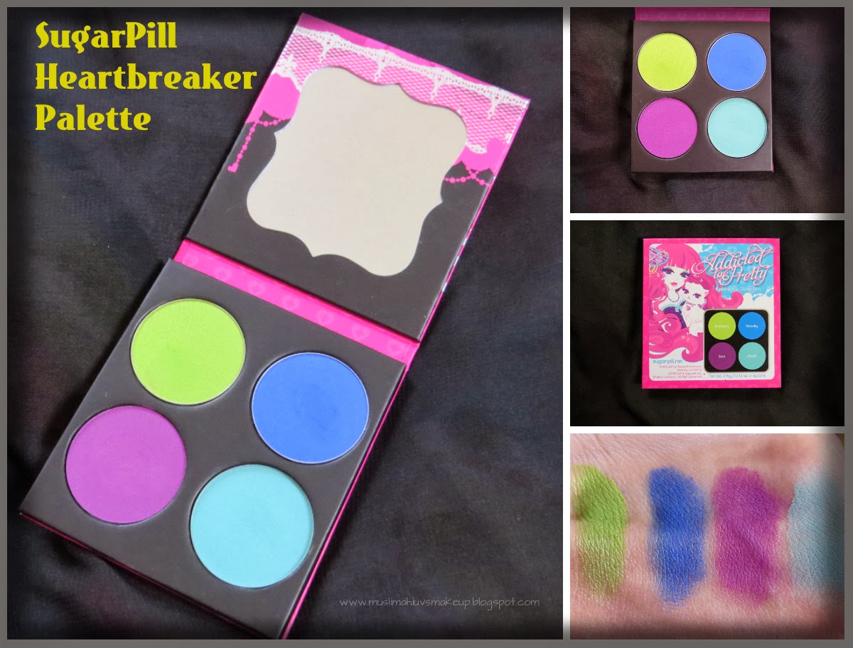 Muslimahluvsmakeup SugarPill Eyeshadow Palettes Review,Photos, and