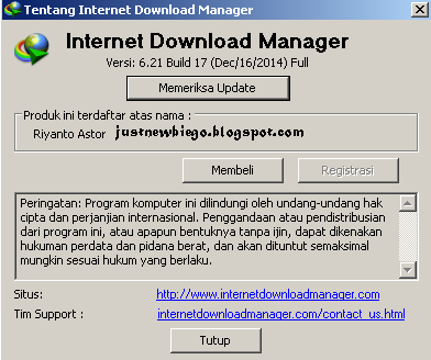 Internet Download Manager 6.21 build 17 update terbaru