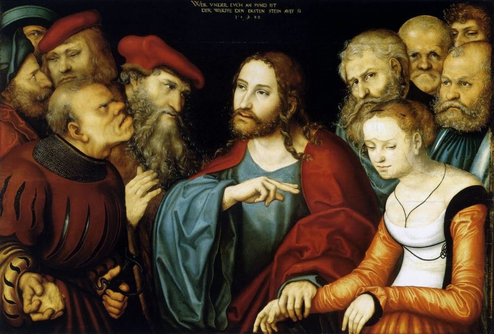 Pintura de Lucas Cranach, o Velho - Óleo em painel