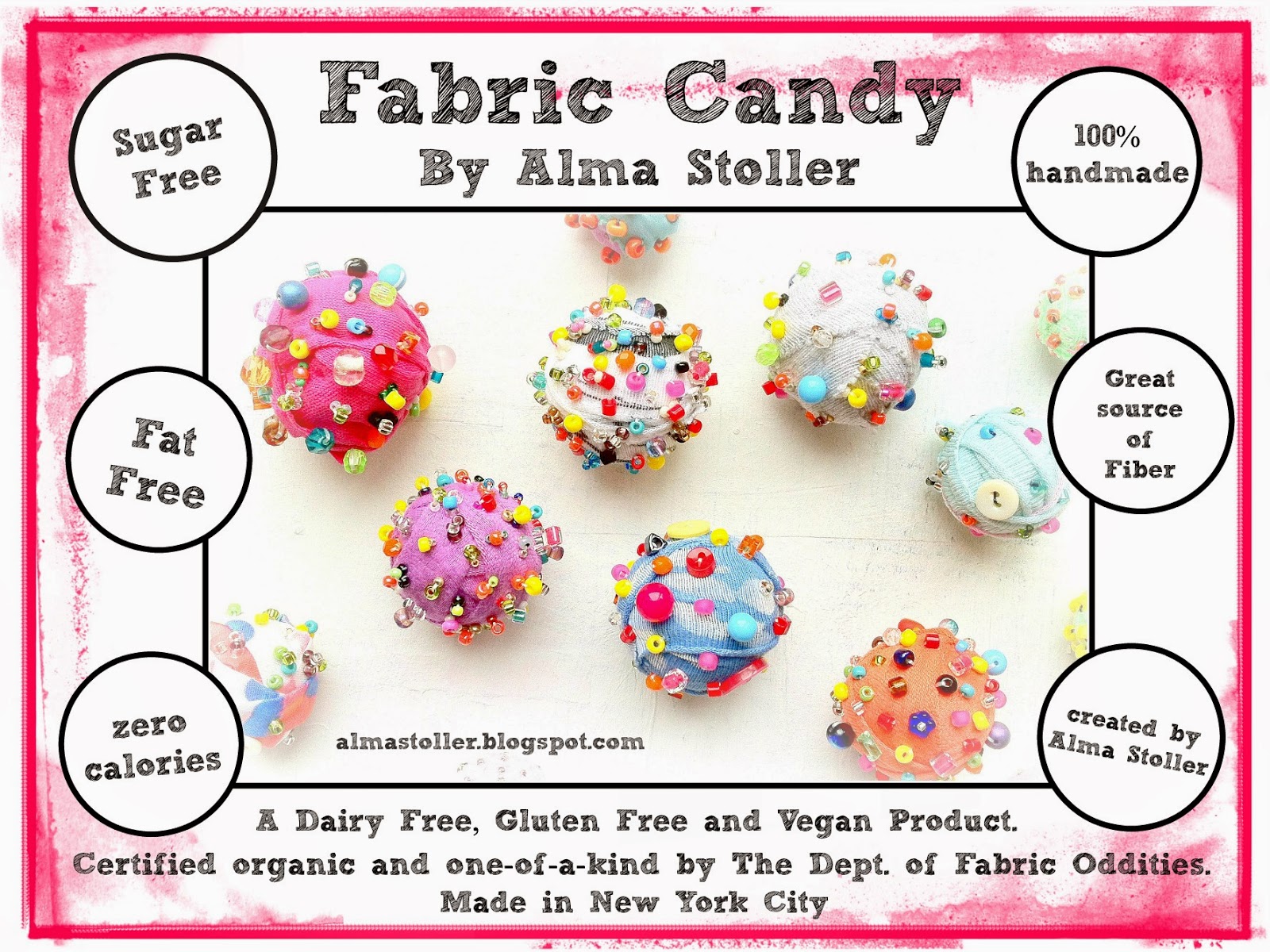 Alma Stoller How to make Fabric Beads Video Tutorial and Giveaway