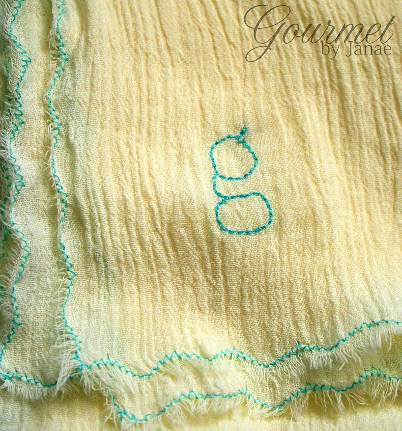 Gourmet by Janae Simple Personalized Cotton Baby Blanket