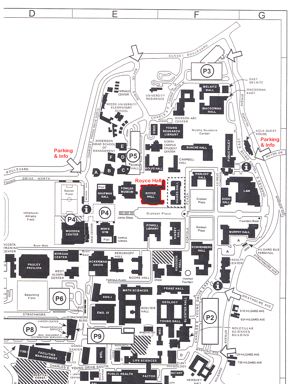 Ucla Campus Map Rolfe Hall United States Map