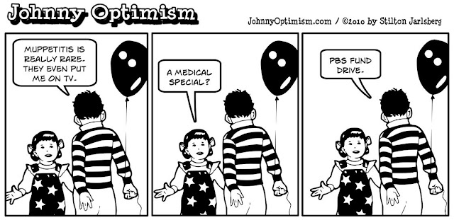 johnny optimism, johnnyoptimism, medical humor, sick humor, sick jokes, medical jokes, stilton jarlsberg, muppets, muppetitis, PBS