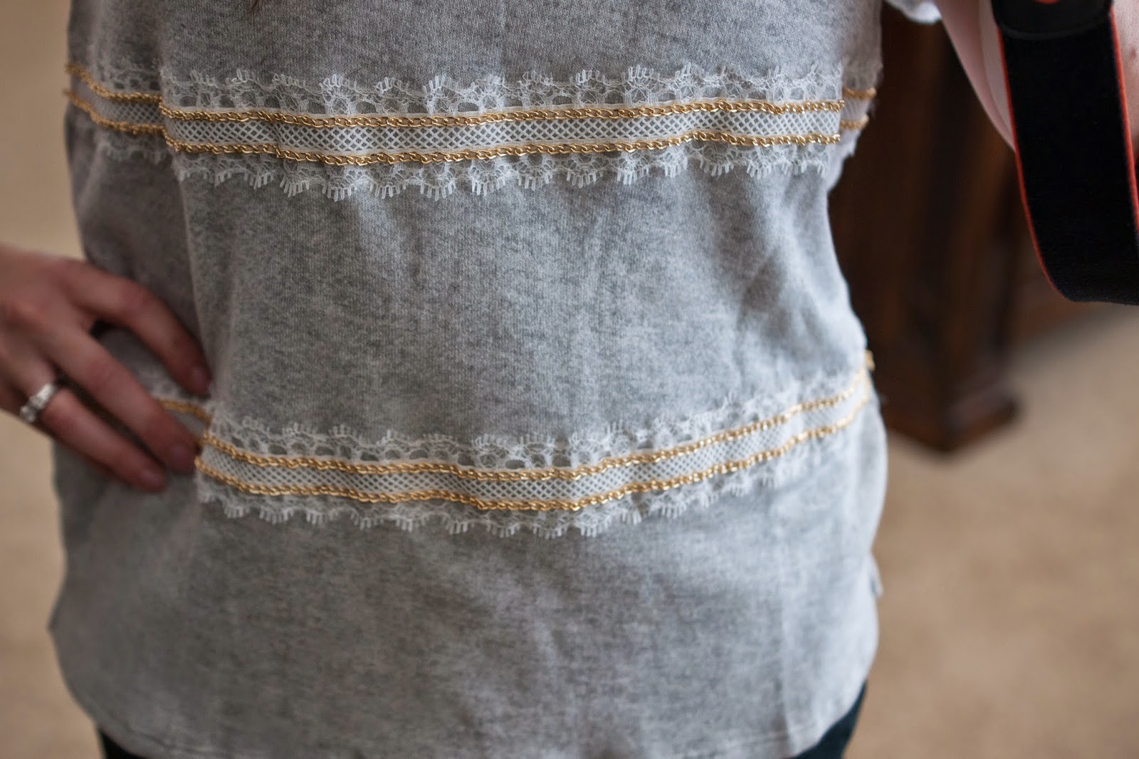 Papermoon Mirsilla Lace Detail Knit Top