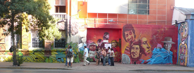 street art in santiago de chile plaza brasil arte callejero