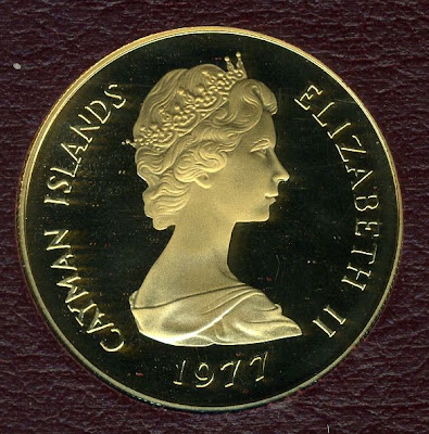 Cayman Islands 50 dollars Proof gold coin