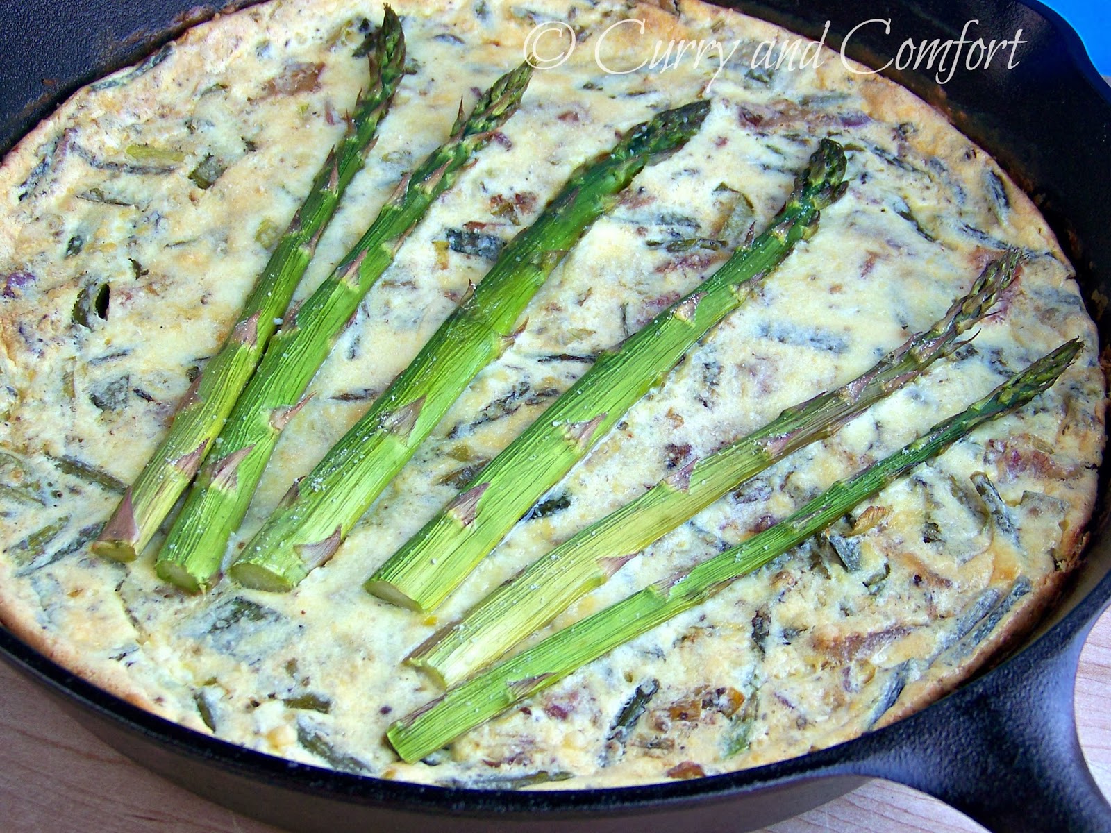 Kitchen Simmer Asparagus and Leek Frittata with Bacon