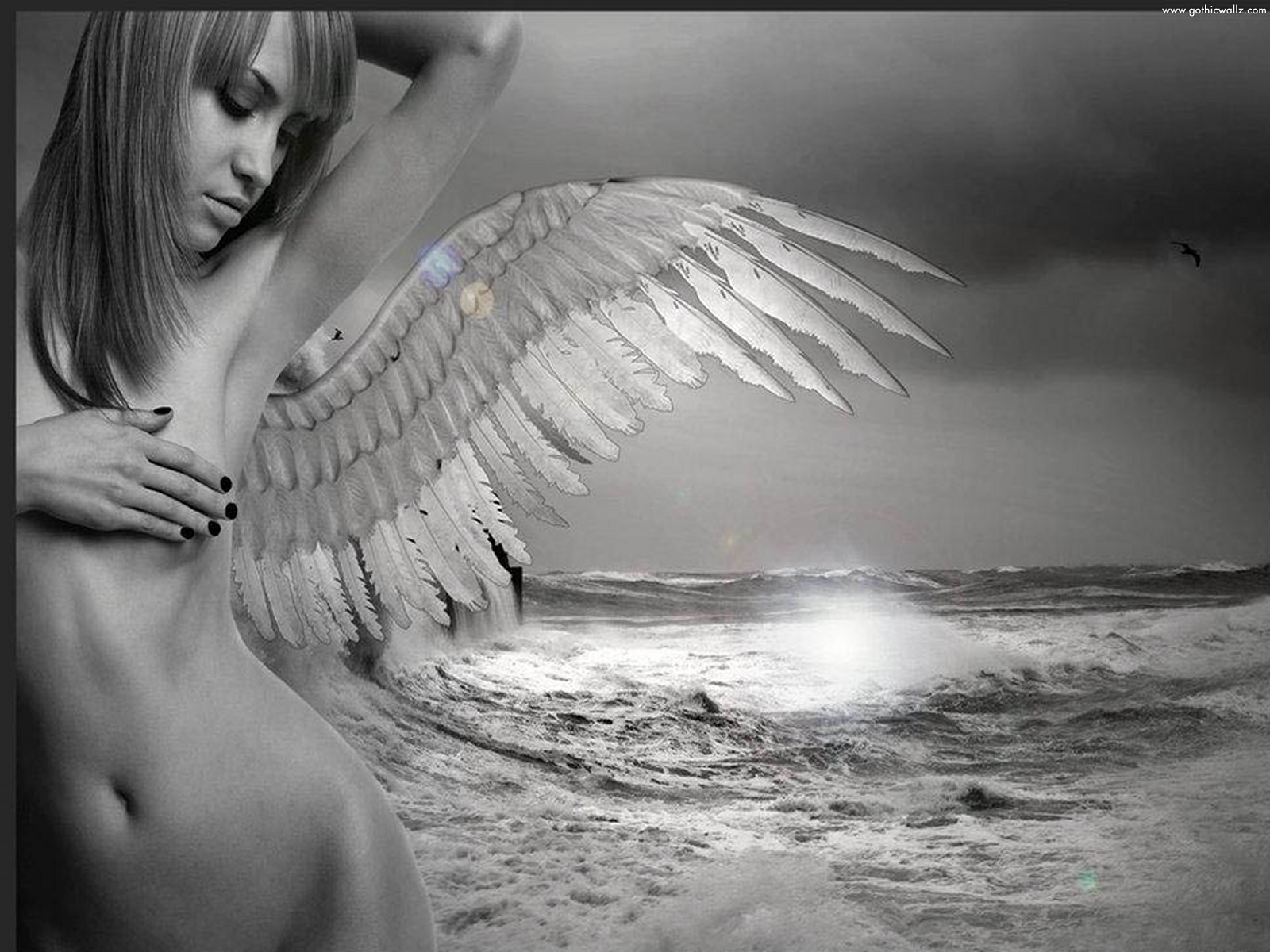 Gothic Angel | Dark Gothic Wallpaper Download