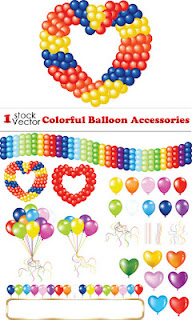 Vectores de Globos decorativos