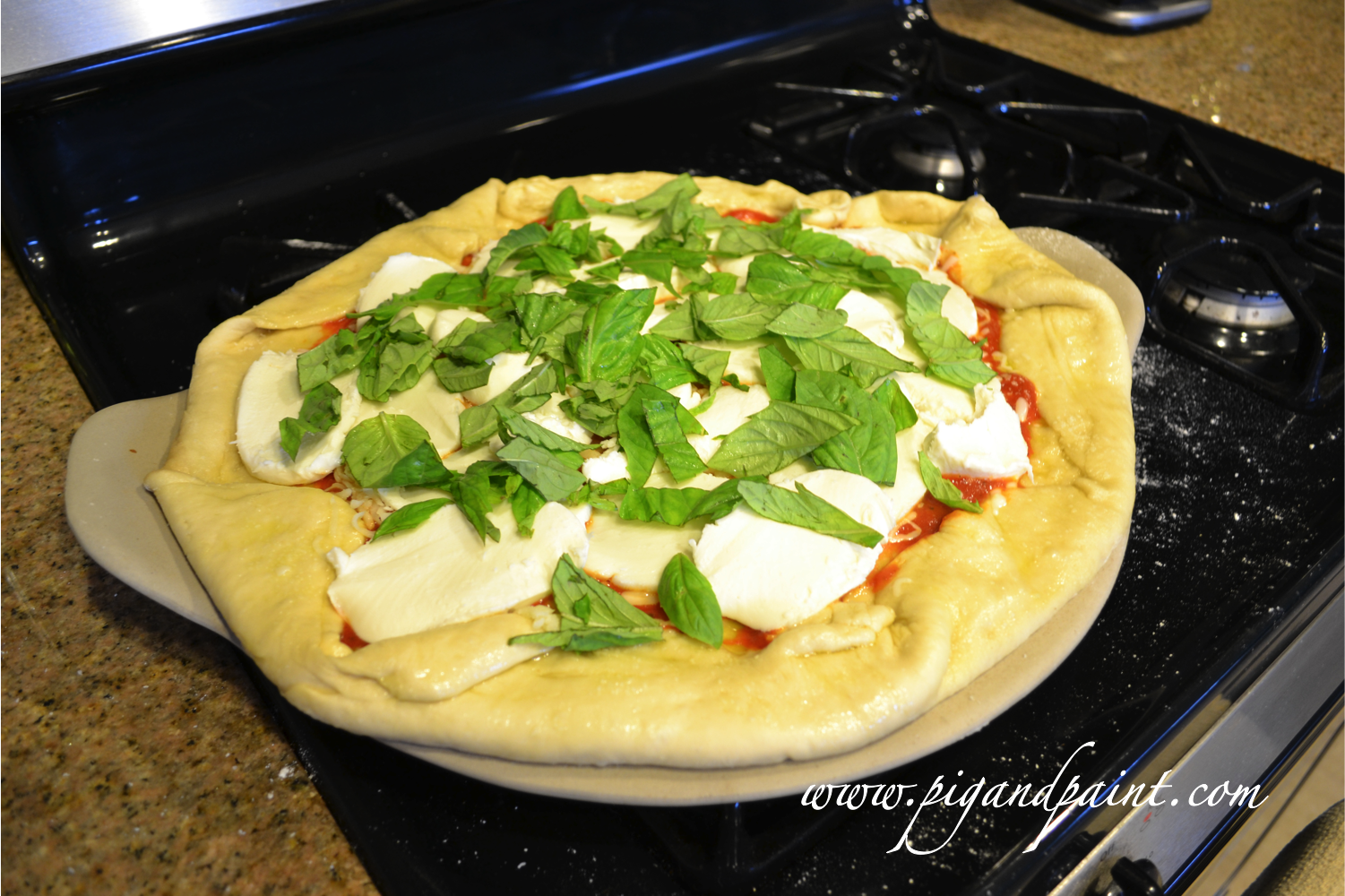 Sausage & Basil Pizza