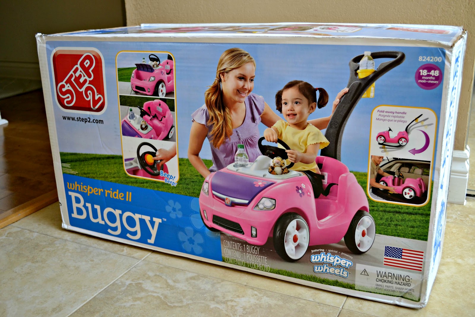 Pink Toddler Ride On Toy Step2 Whisper Ride II Push Car