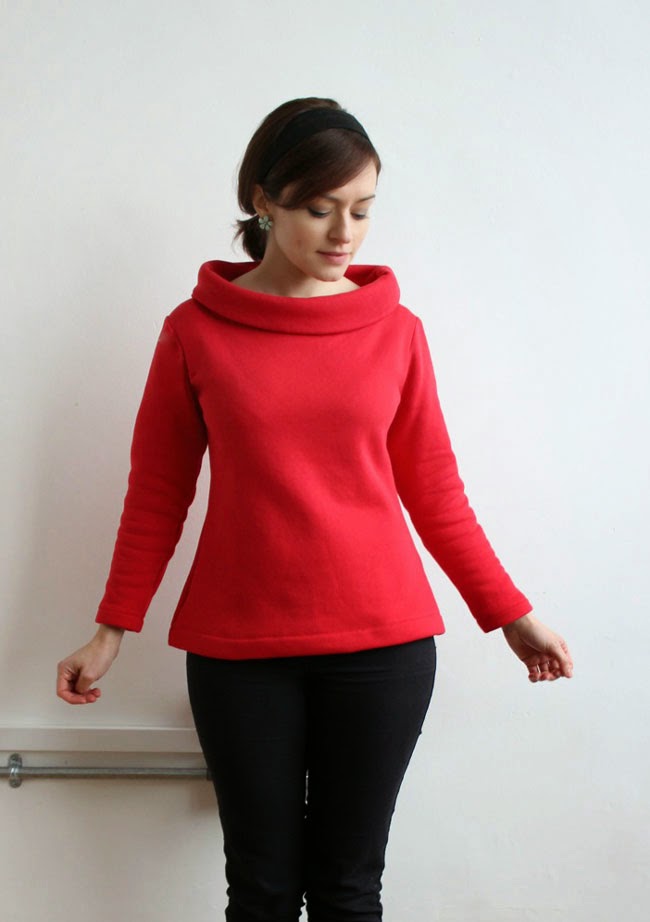 Snuggly sweatshirt Coco top - Tilly and the Buttons sewing pattern