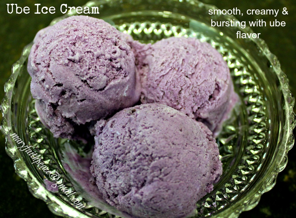 Tried & Tested Experiments in the Kitchen No Machine Ube Ice Cream