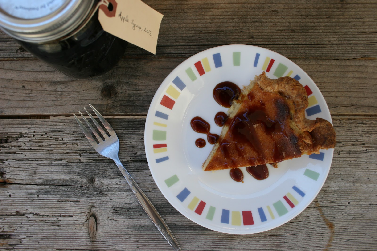 Nothing in the House Maple Bourbon Buttermilk Pie with Apple Syrup