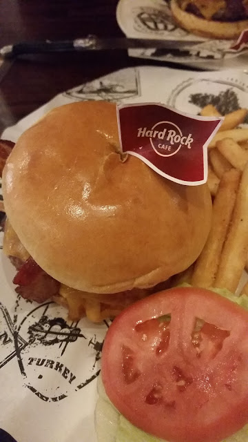 Bacon burger from Hard Rock Cafe Orlando, Fl