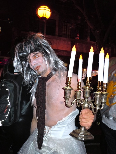 West Hollywood Halloween candelabra costume