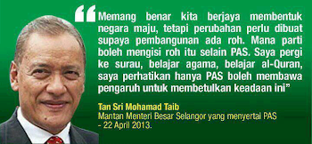 NASIHAT TS MUHAMMAD MOHD TAIB (MANTAN MB SELANGOR)