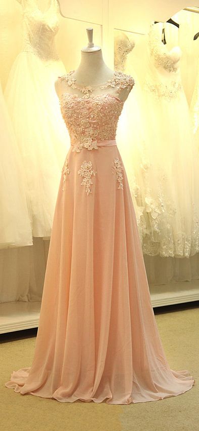 beautiful peach dresses