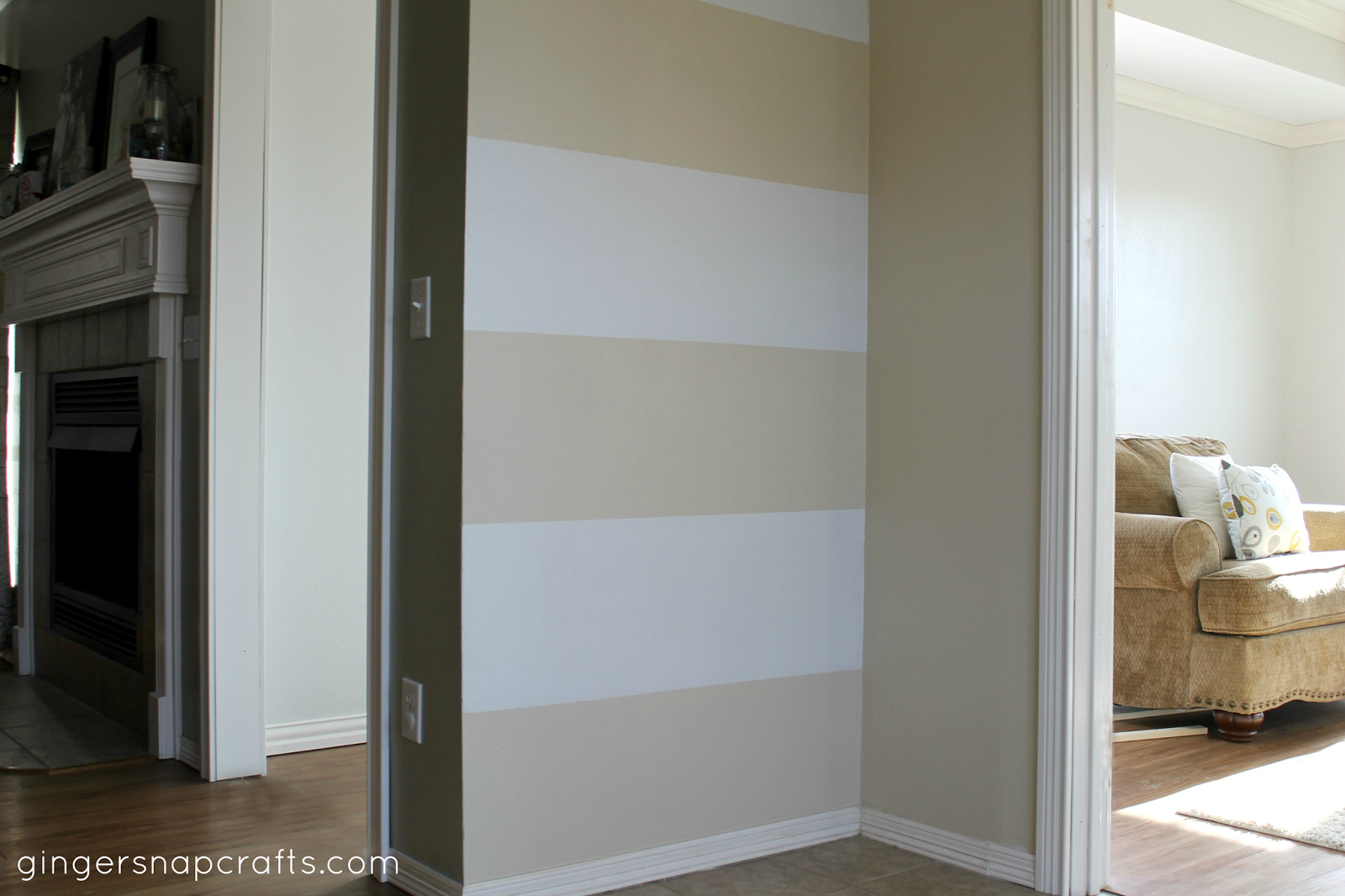 Ginger Snap Crafts How to Paint Perfect Stripes with Frog Tape® frogtape