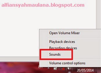 menu sound sound windows