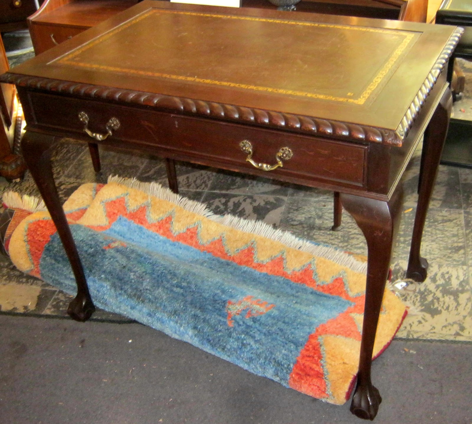Funk Gruven A Z Mahogany Chippendale Writing Table Desk Sale 295