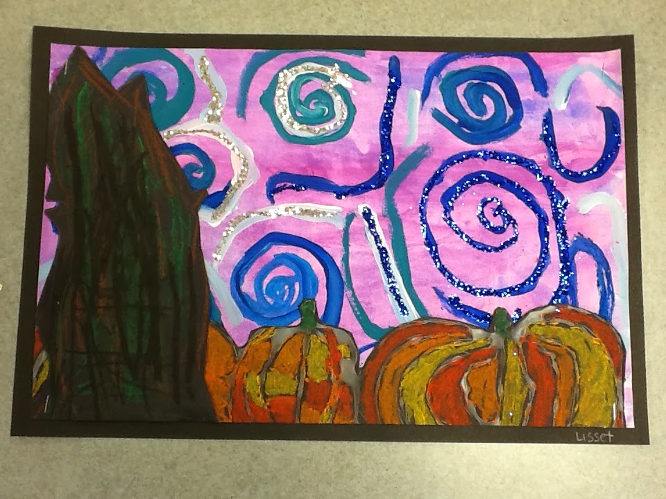 WHAT'S HAPPENING IN THE ART ROOM?? 2nd Grade Starry Night