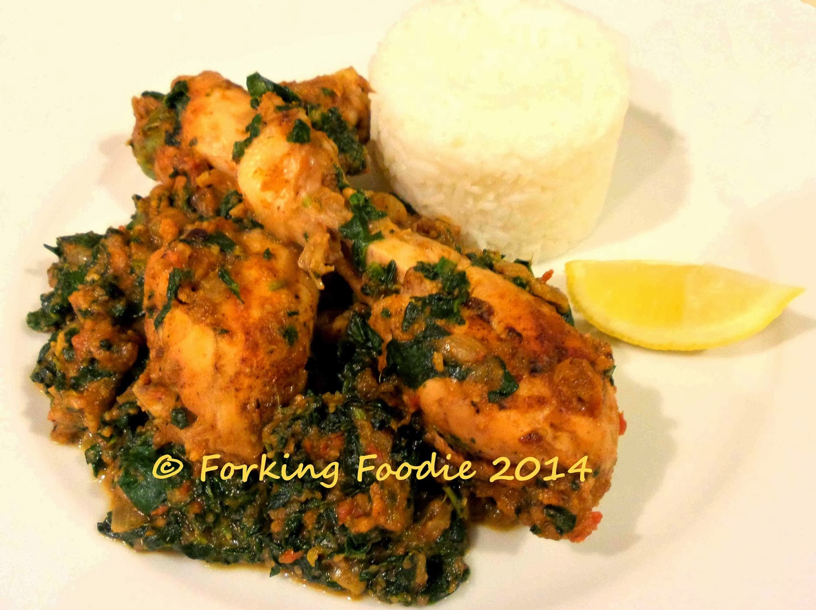 Forking Foodie Murgh Saagwala Punjabi Chicken Curry with Spinach