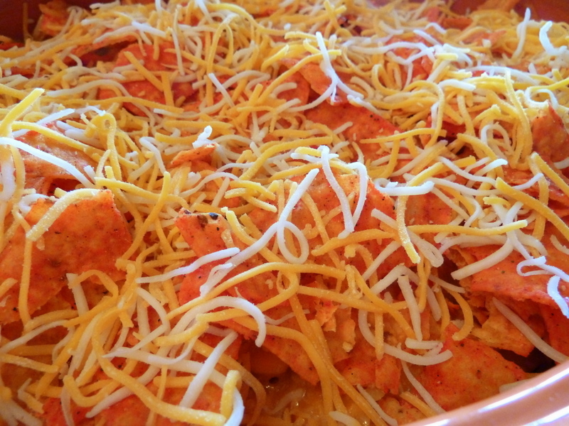 Cookin' Cowgirl Buffalo Chicken Doritos Casserole