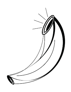 clip art horns and printables on pinterest shofar template
