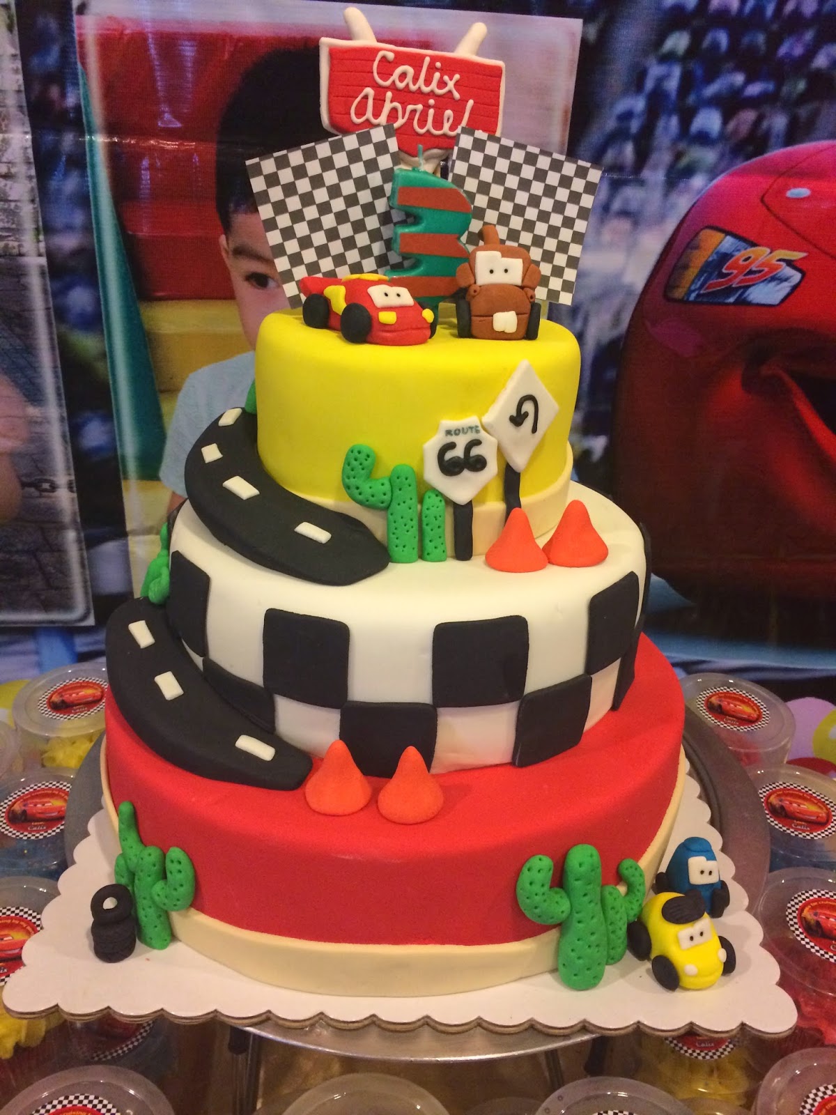 Disney Pixar Cars Themed Cake Kiddie Affairs Custom Cakes