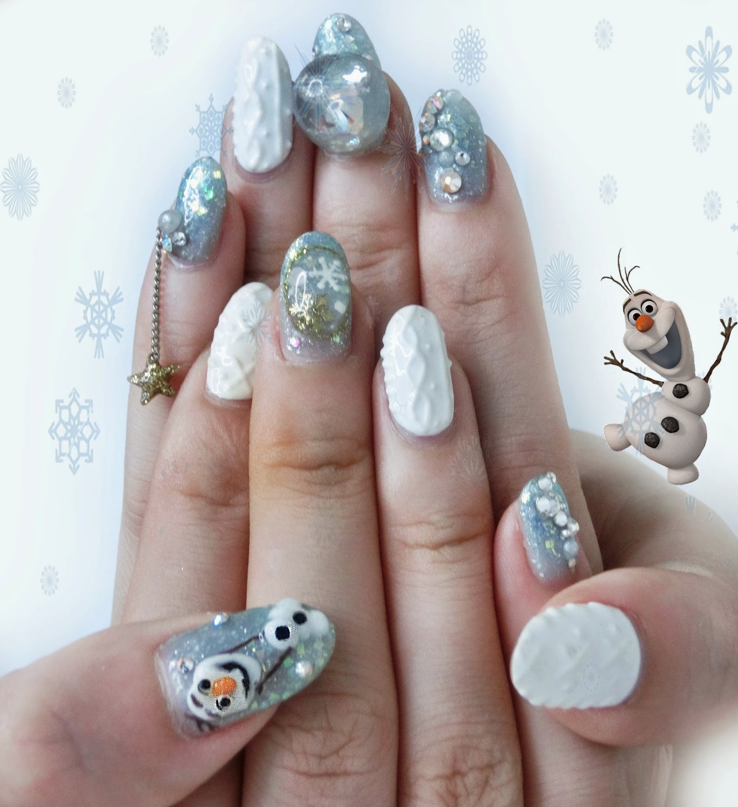Nails Olaf X Christmas By Shiningnails Golly Locks Nails Olaf X Christmas By Shiningnails Golly Locks