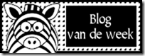 Mijn blog was blog van de week bij de creatieve Zebra!