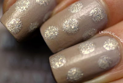 Barry M Matte Vanilla and Caramel gradient with dots in Lady Barry M Matte Vanilla and Caramel gradient with dots in Lady