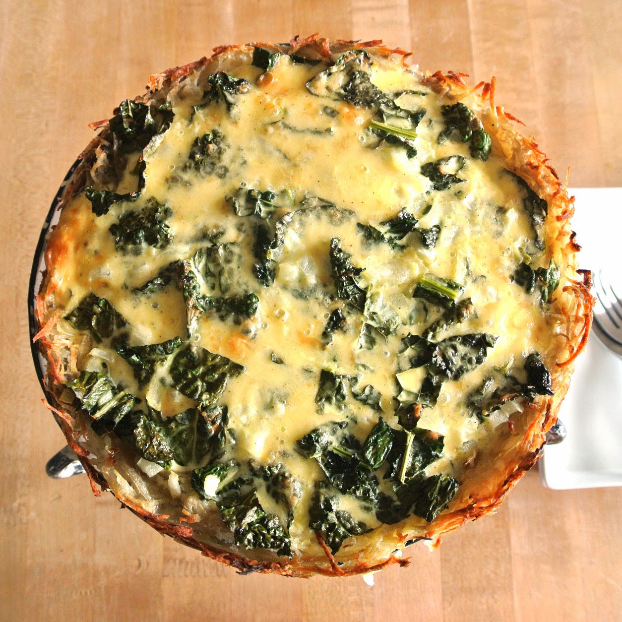 Mom, What's For Dinner? Kale, Potato, and Gouda Quiche