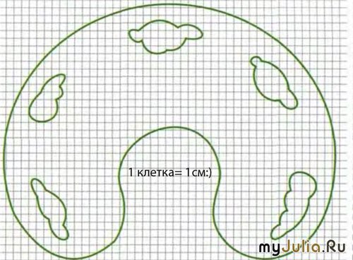 Выкройка Подушка Дорожная