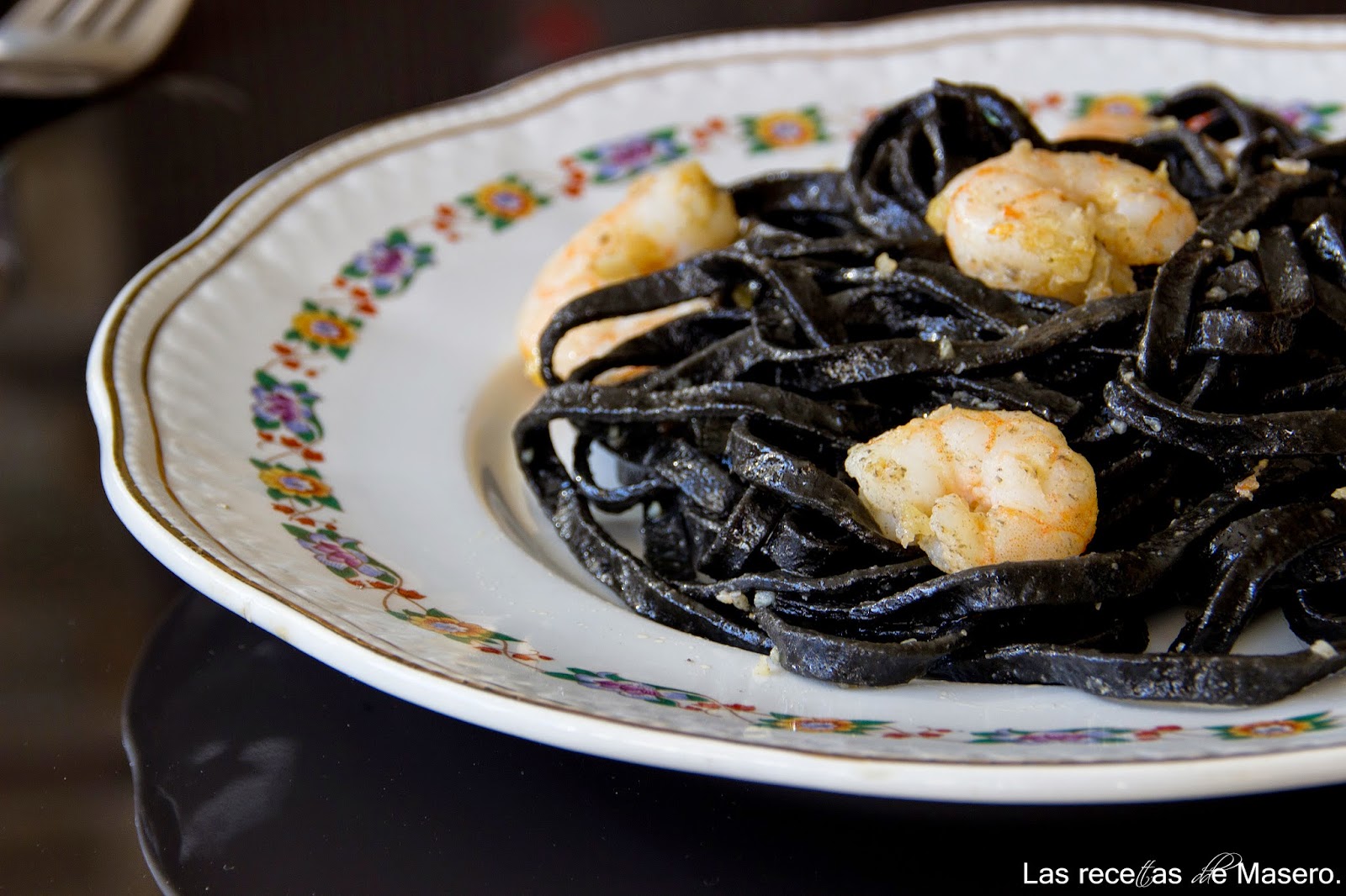 Tagliolinis Negros Con Langostinos
